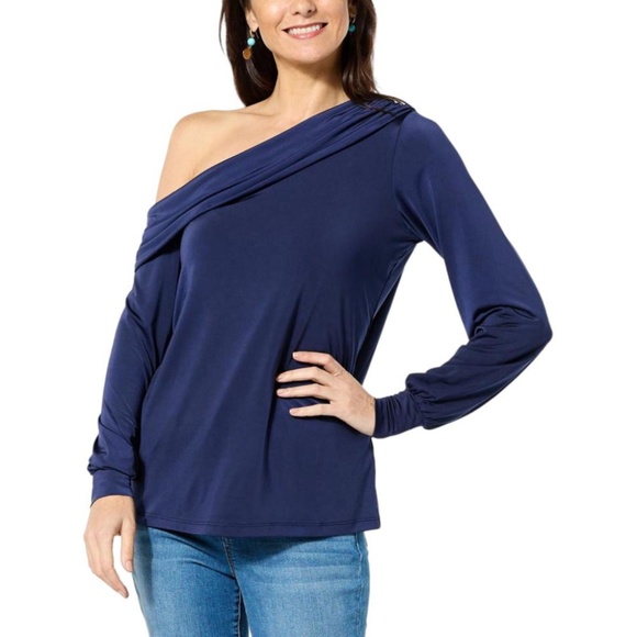 Colleen Lopez Tops - New Colleen Lopez Drapey Knit Off Shoulder Top - size 3X